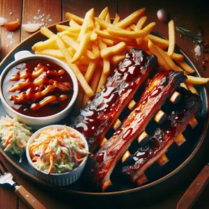 Sticky BBQ Pork Ribs (600g)