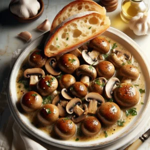Creamy Garlic Mushrooms